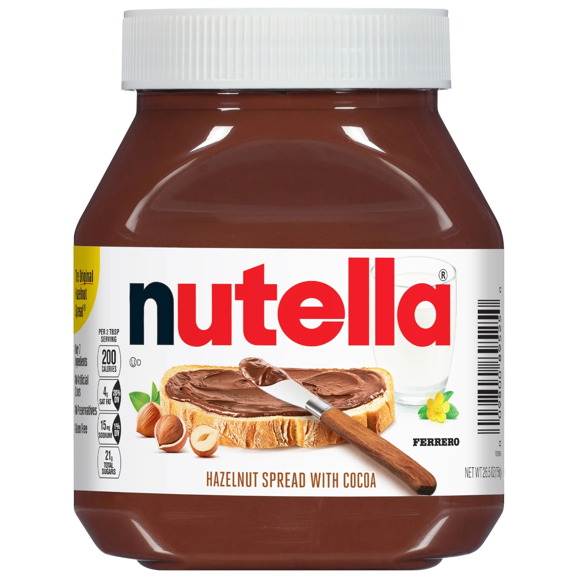 Nutella Crema de Avellanas con Cacao, Frasco de 751.26 g