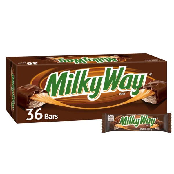 Milky Way Barras de Chocolate, Tamaño Regular, 52.16 g, Paquete de 36