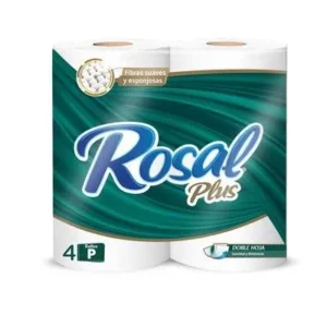 Papel Rosal Verde 215 Hojas 4 rollos