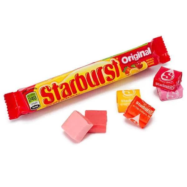 Starburst Caramelos Frutales Masticables 58g (Unitario)