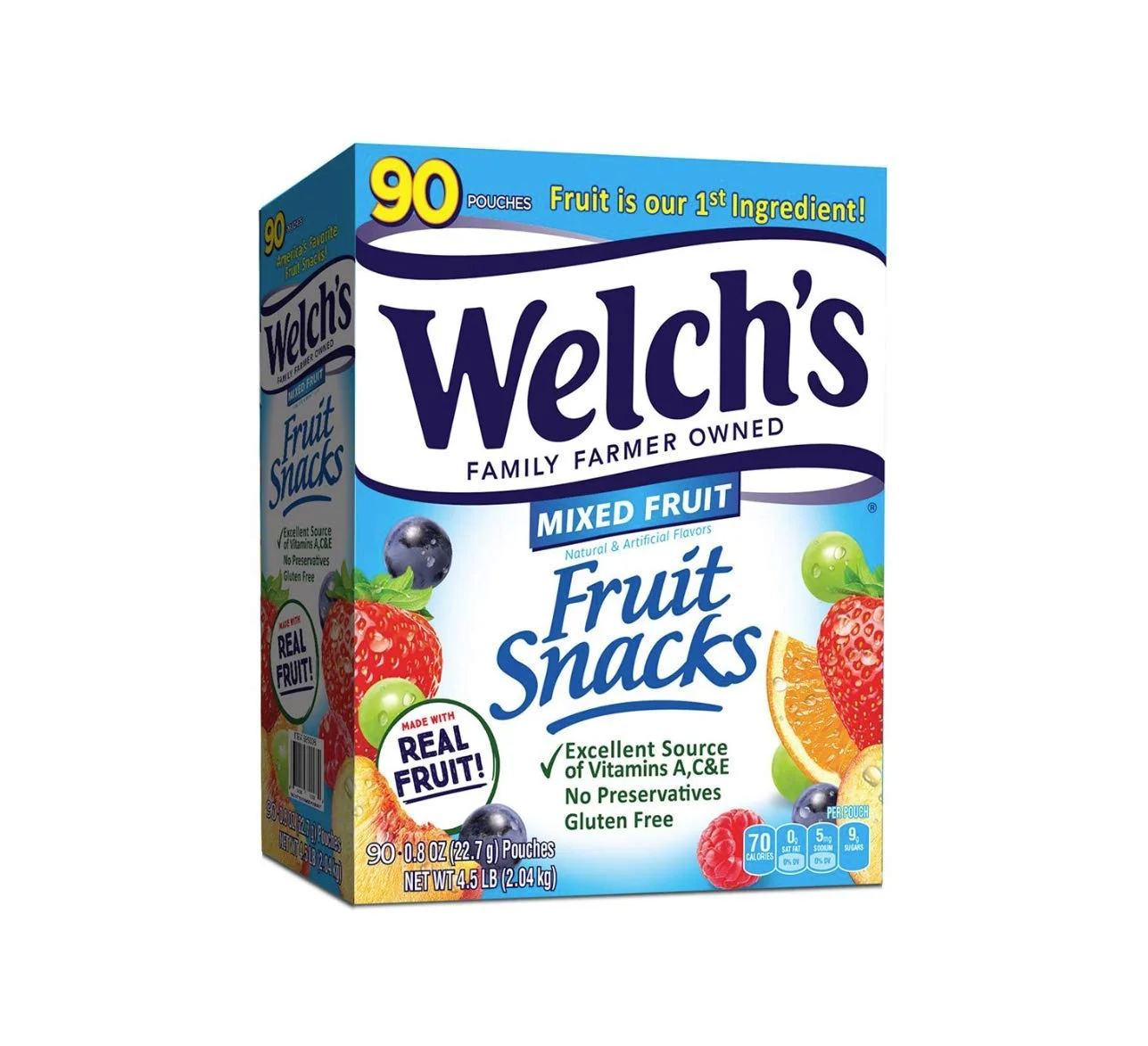 Welch’s Snacks Frutales (Caja 90 Paquetes Individuales)