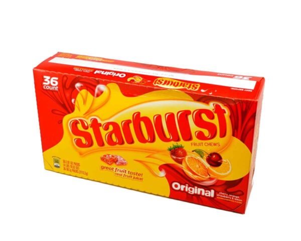 Starburst Caramelos Frutales Masticables (Caja 36 Unidades)