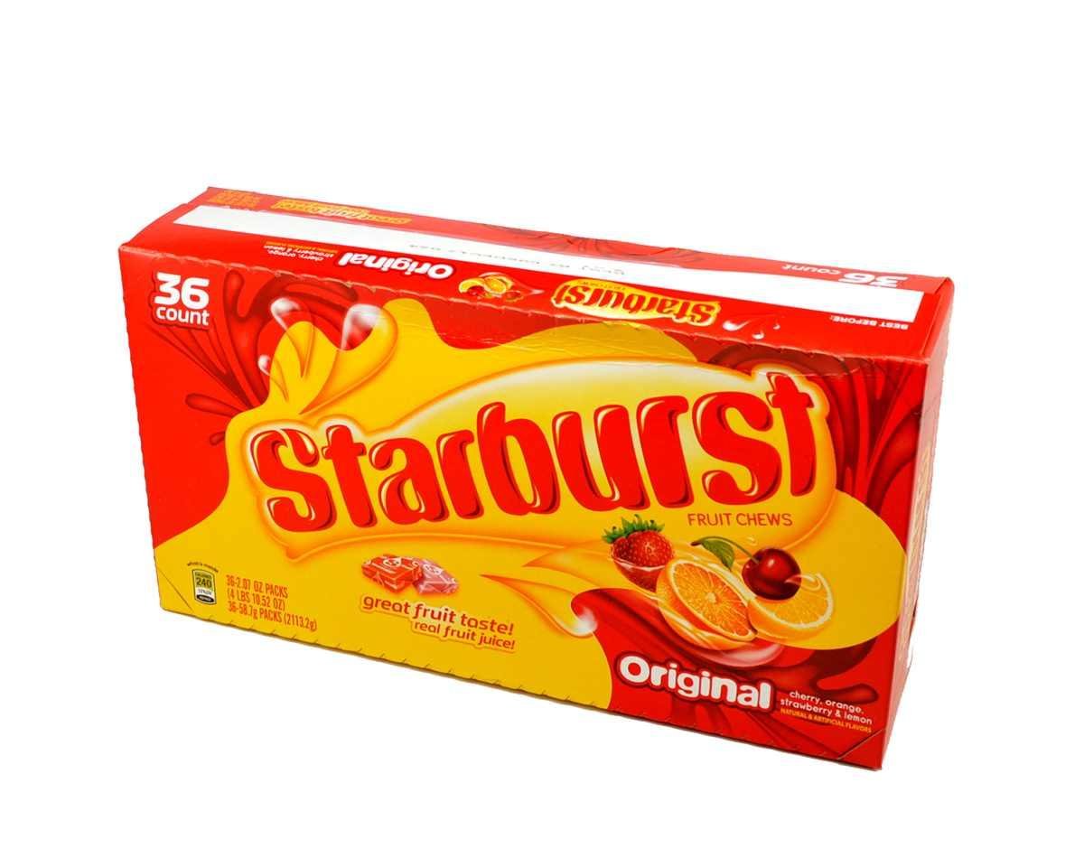 Starburst Caramelos Frutales Masticables (Caja 36 Unidades)